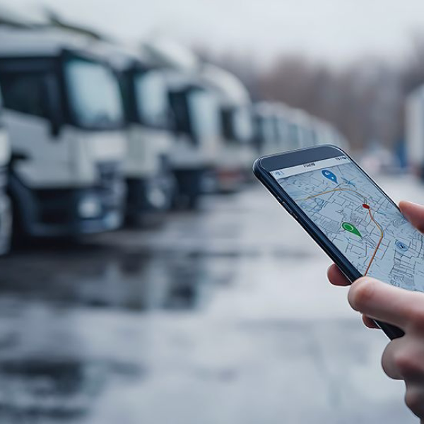 Fleet routing on a mobile device