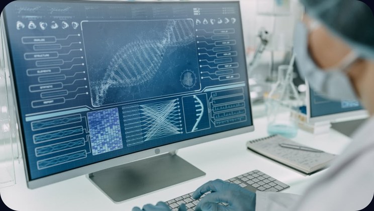 Genomic analysis workstation in a laboratory